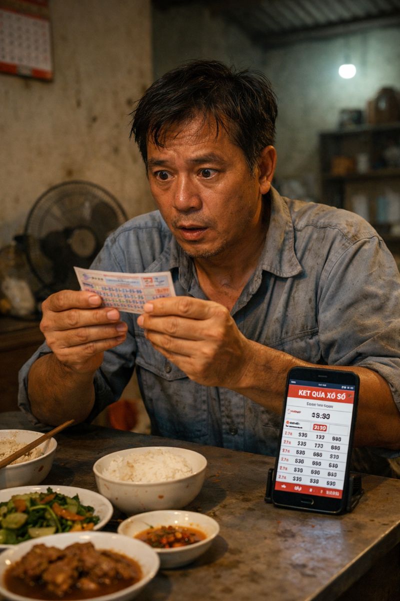 Cảm giác dò vé số sau một ngày lao động mệt nhọc – khoảnh khắc không thể quên